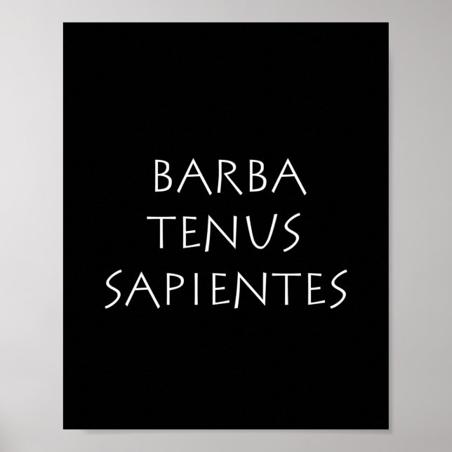 Poster Barba tenus sapComponente (Frente)