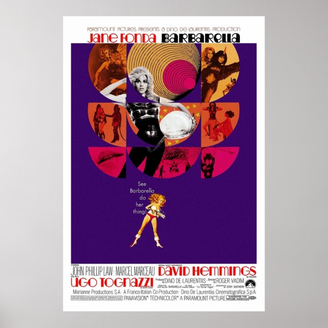 Poster Barbarella 1968 (Frente)