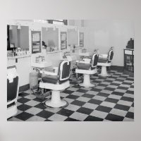 Barbearia Executive, 1935. Foto Antiga