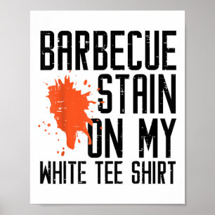 Poster Barbecue Manchou Em Meus Homens Brancos De Carne D