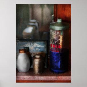 Pôster Barbeiro - equipamento do corte do cabelo