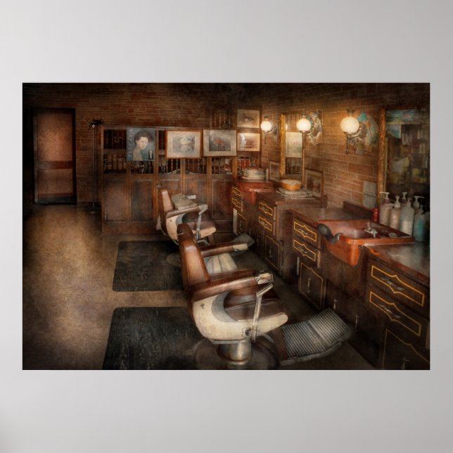 Poster Barber - Clinton, NJ - Clinton Barbershop (Frente)