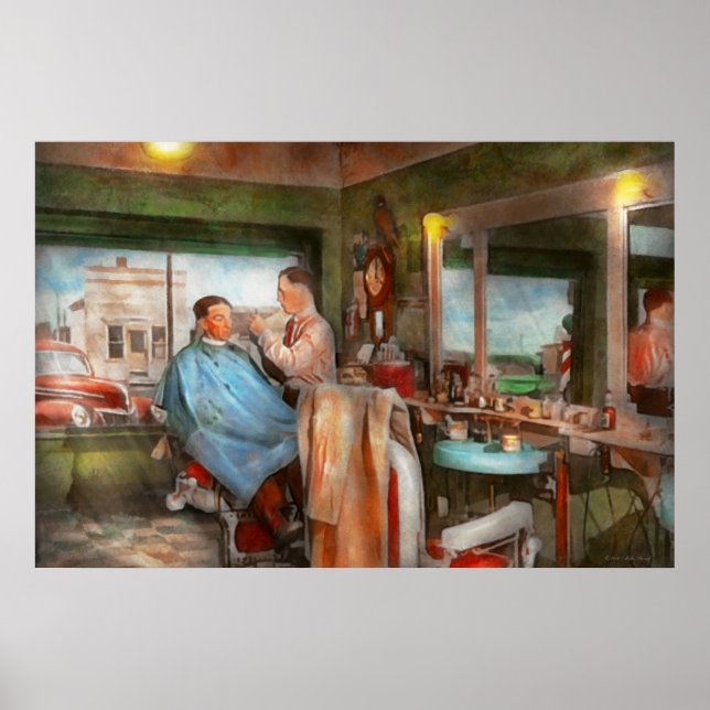 Pôster Barber - Obtendo um aparato 1942 (Frente)