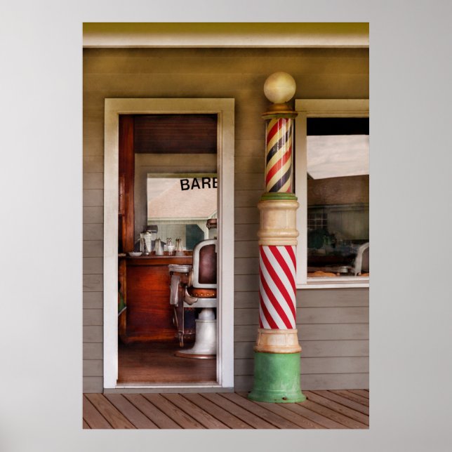 Poster Barber - Preciso cortar o cabelo (Frente)