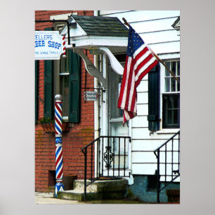 Poster Barber Shop Entrance