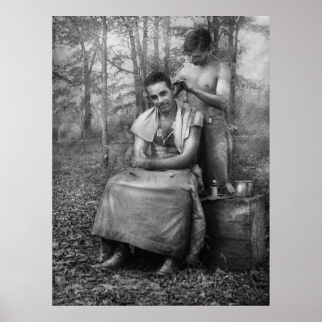 Poster Barber - WWII - Corte de Cabelo GI (Frente)