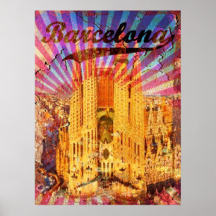 Poster Barcelona Antiga