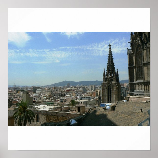Pôster Barcelona, Espanha (Frente)