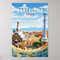 Barcelona Espanha Art Vintage