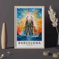 Barcelona Espanha La Sagrada Familia Viagem Arte