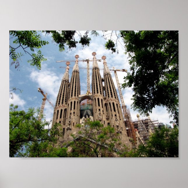 Pôster Barcelona. Sagrada Família. (Frente)