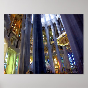 Poster Barcelona. Sagrada Familia.