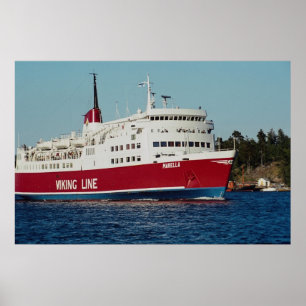 Pôster Barco a Finlandia, Éstocolmo, arquipélago, sueci