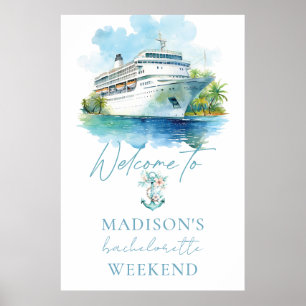 Poster Barco de Aquarela Personalizada com Festa de solte
