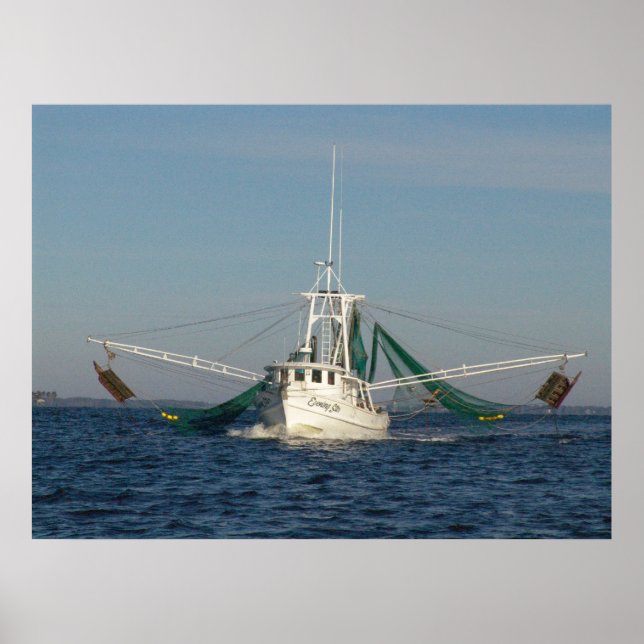 Pôster Barco de Camarão (Frente)
