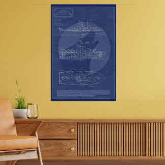Poster Barco de Combate de Operações Especiais da Marinha