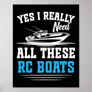 Poster Barco de Controle Remoto Rc Captain Cruise Precisa