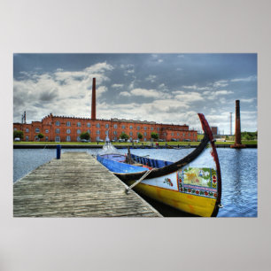Poster Barco de Moliceiro em Aveiro, Portugal