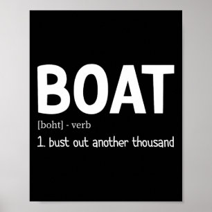 Poster Barco Engraçado Retira Mais Mil Barcos
