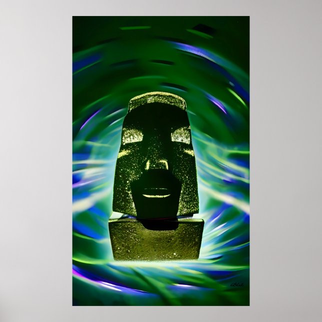 Poster Barco Moai (Frente)