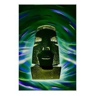 Pôster Barco Moai
