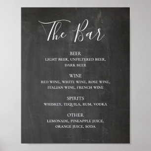 Poster Barco moderno de roteiro bebidas alcoólicas