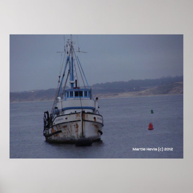 Poster Barco na Monterey Bay (Frente)