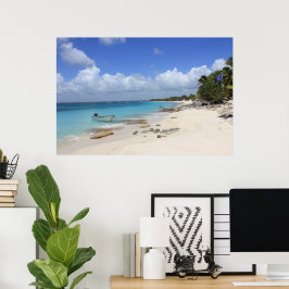 Poster Barco na praia