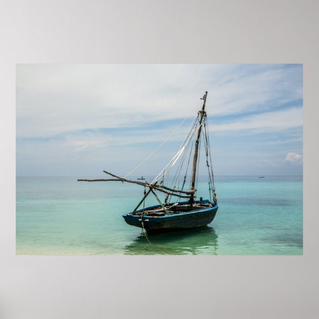 Poster Barco na praia Cocoyer - Haiti 2018 (Frente)