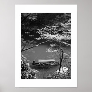 Poster Barco primavera: Arashiyama, Quioto