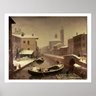 Poster Barco sob a neve