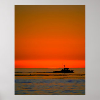 Poster Barco Solitário