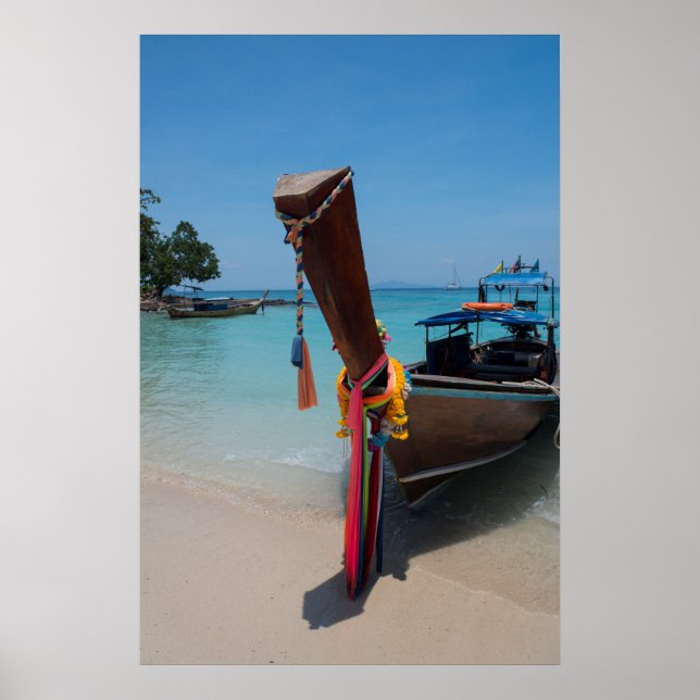 Poster Barco Tailandês Tradicional (Frente)