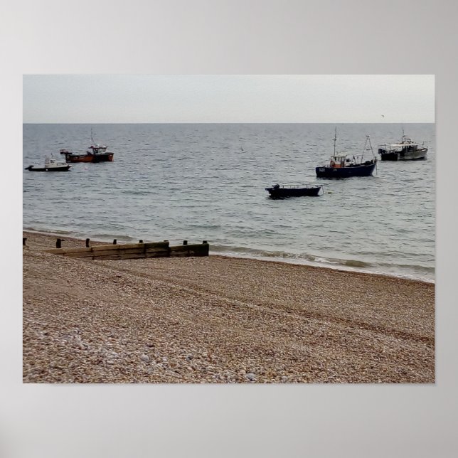 Poster Barcos a Remo.  cartaz (Frente)