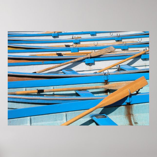 Poster Barcos a remo em Henley no Thames UK (Frente)