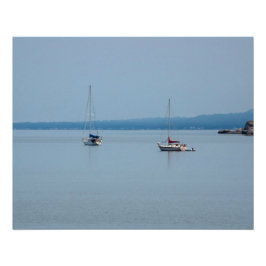 Pôster Barcos à vela no rio