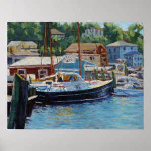Poster Barcos Cênicos De Pesca Gloucester