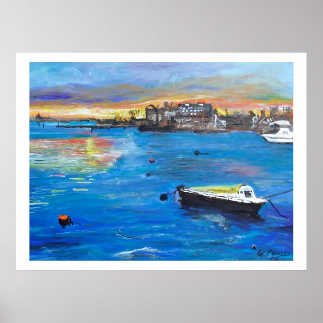 Poster Barcos de Oulton Broad (Frente)