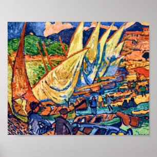 Poster Barcos de Pesca, Collioure   Andre Derain  