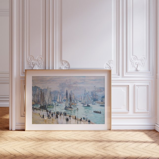 Poster Barcos de Pesca Deixando o Porto | Claude Monet (Criador carregado)