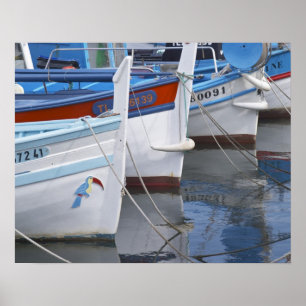 Poster Barcos de pesca provençais típicos pintados em 2