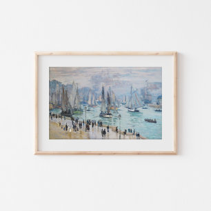 Poster Barcos de pesca que saem do porto   Claude Monet