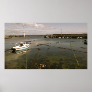 Pôster Barcos de Pesca Spiddal Irlanda
