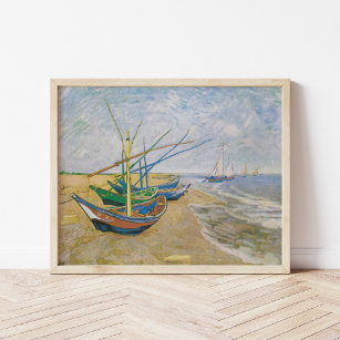 Poster Barcos De Pesca   Vincent Van Gogh