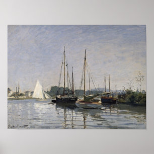 Pôster Barcos de prazer de Claude Monet , Argenteuil,