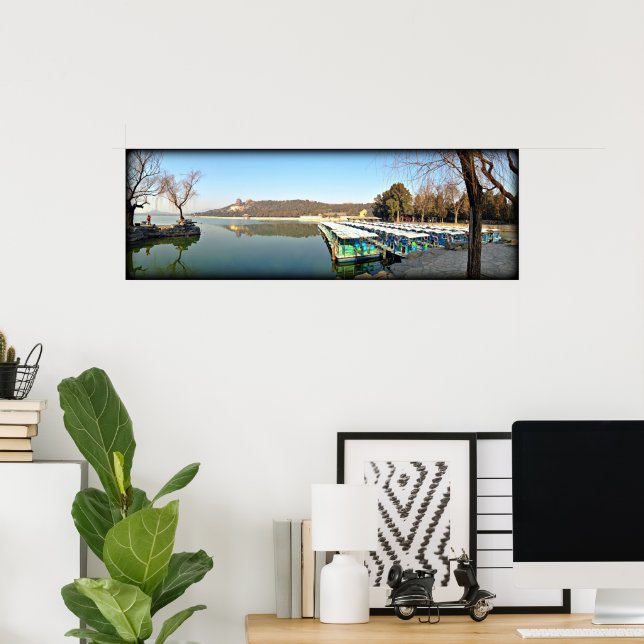 Poster Barcos do Palácio de Verão (Escritório em casa)