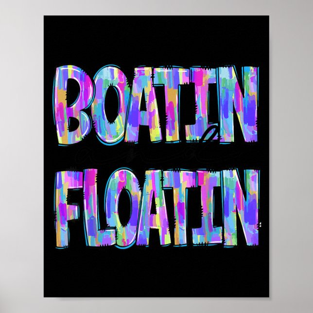 Poster Barcos e Flutuação Férias de Verão Vida no Lago (Frente)