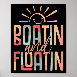 Poster Barcos E Flutuação Férias De Verão Vida No Lago Fl