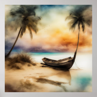 Poster Barcos e Praias - 4