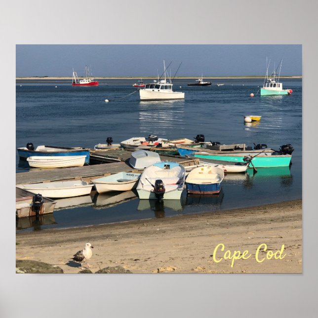 Poster Barcos no Chatham Harbour Cape Cod Summer (Frente)